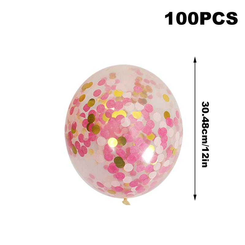 Balloons With Golden Paper 100Pieces Latex Confetti Balloons Party Balloon Party Decoration With Golden Paper Transparent