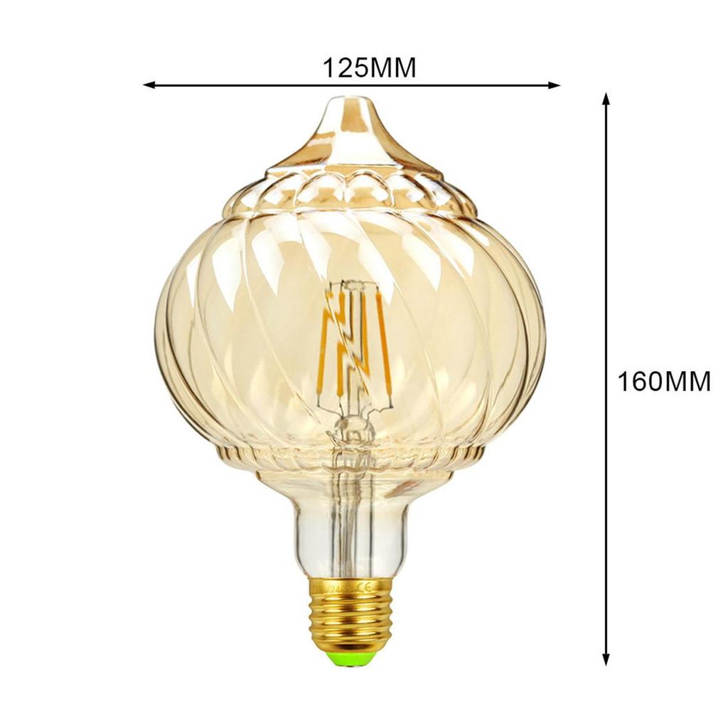 Led Bulb Special Shaped 220v Filament G125 Clear Vintage Bulbs Decorative Retro E27 Warm White Gold Lighting 2700k Edison