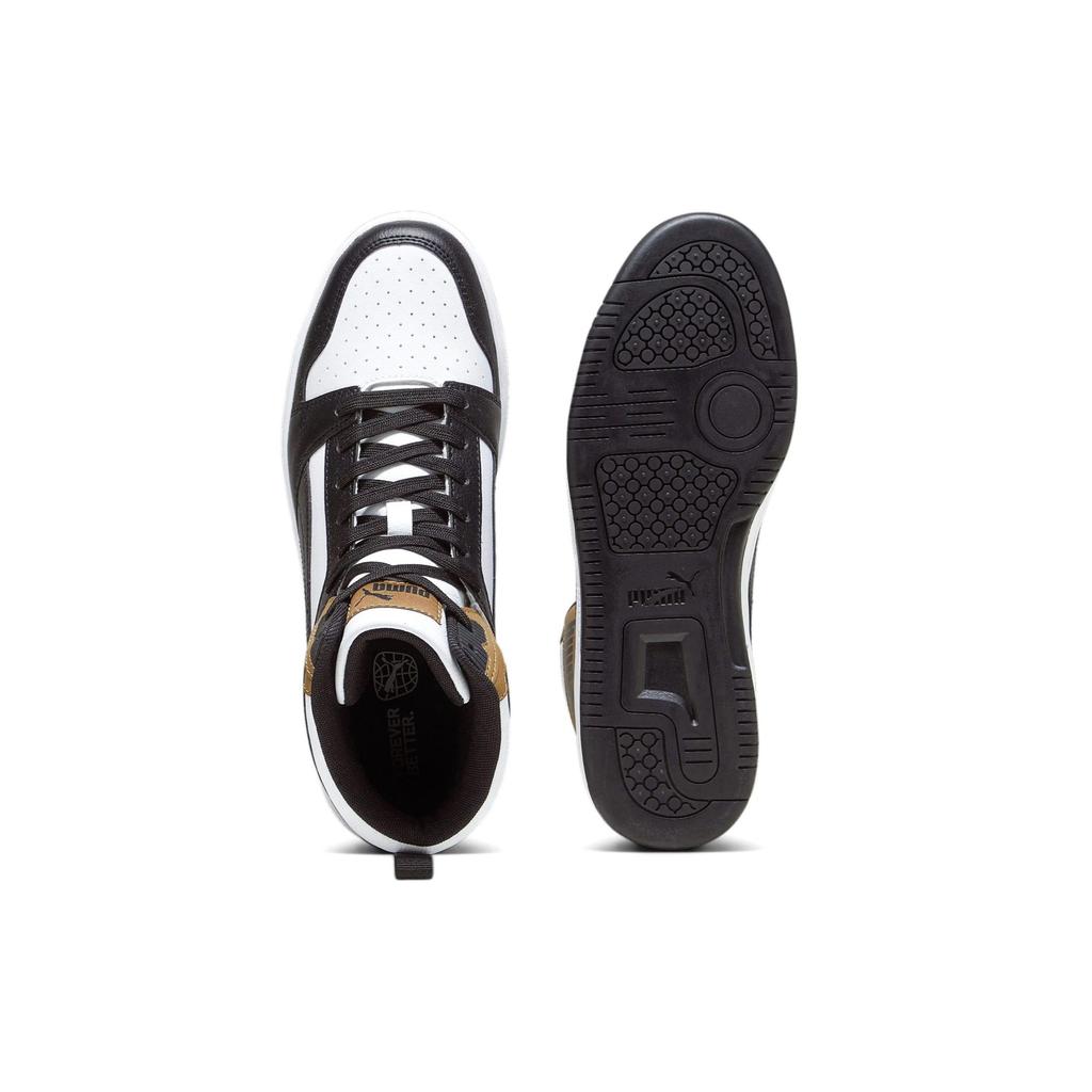 Puma Rebound V6 Comfortable Versatile High-Top Sneakers Unisex Sneakers Black Brown 392326-09