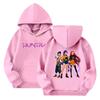 Women's Hooded Gradient Printed Long Sleeved Sweatshirt Loose Women's Sweatshirt  Sweatshirt