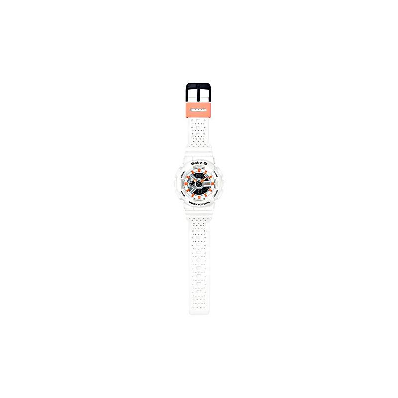 Casio BABY-G Theme Series Fashion Trend Vitality Street Classic Pointer Dual Display Sports Waterproof Quartz Movement Resin Strap BA-110PP-7A2