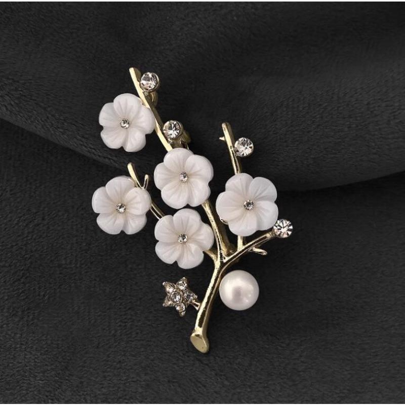 New Alloy Brooch High-end Niche Women's Peony High-end Pin Coat Suit High-end Versatile Brooch