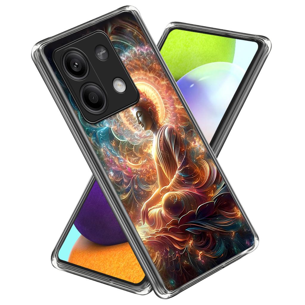 For Xiaomi Redmi Note 13 5G Case Shock-Absorbent TPU Pattern Printed Phone Cover