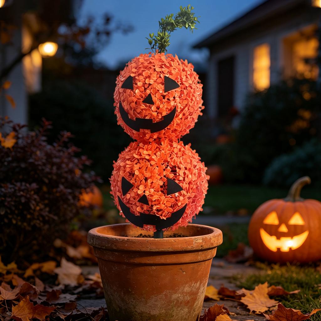 Artificial Pumpkin 3D Decorative Faux Plant for Fall Home Garden Decor