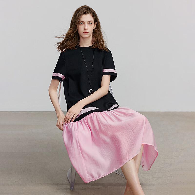 Chuyu Color Block T-Shirt Dress