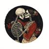 1pc Romantic Skeleton Couple Design Tire Cover, Durable Polyester, Fit For RV, Trailer, SUV, Truck & Camper Spare Tire Protectio