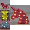 Unicorn Night Light With Star Shape Led Decor For Bedroom And Gift Use