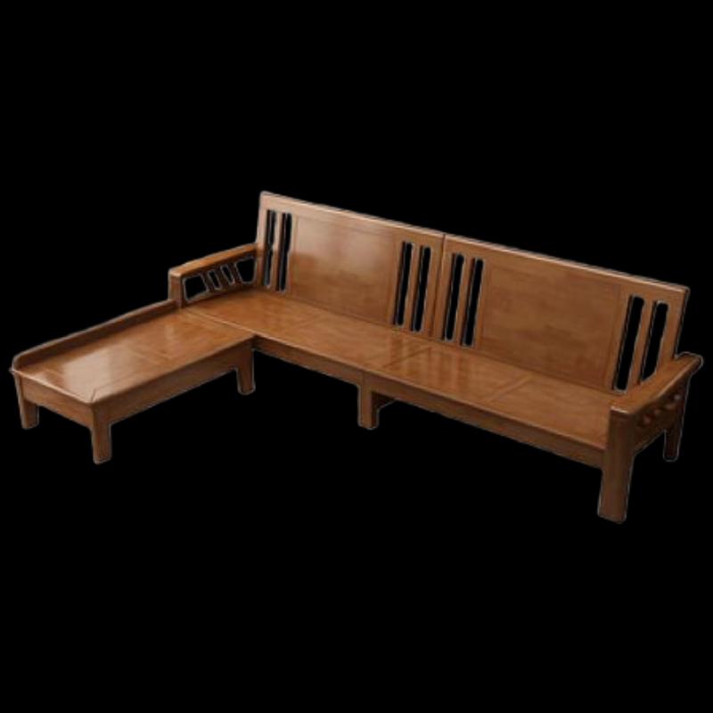 Miling Modern Chinese Solid Wood Sofa Set