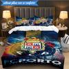 3PCS Fc Space Emblem Printed Soft Bedding Set,Including 1pc Duvet Cover And 2pcs Pillowcases Perfect for Bedroom, Dormitory, Fan gift