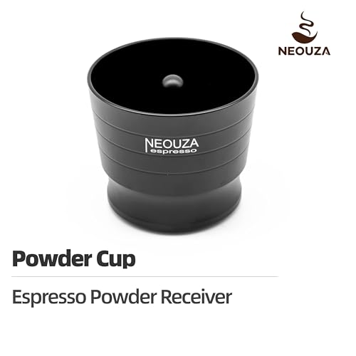 NEOUZA Espresso Dosing Cup, Aluminum Alloy Dosing Funnel, 51mm/58mm Portafilter Compatible, Splash-Proof for Coffee Grinders