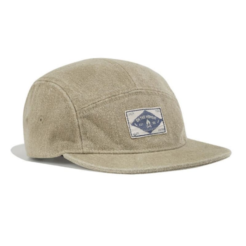 LOOKING4U On the Moment Outdoor Washed Denim Camp Cap C1 Beige