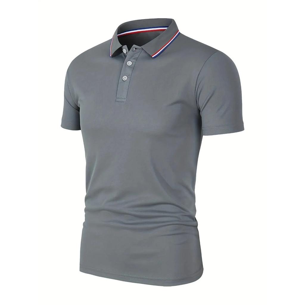 STORN Hot Sale Men's Summer Casual Breathable Comfortable Polo Shirt Men's Solid Color High Quality Short Sleeve T-Shirt