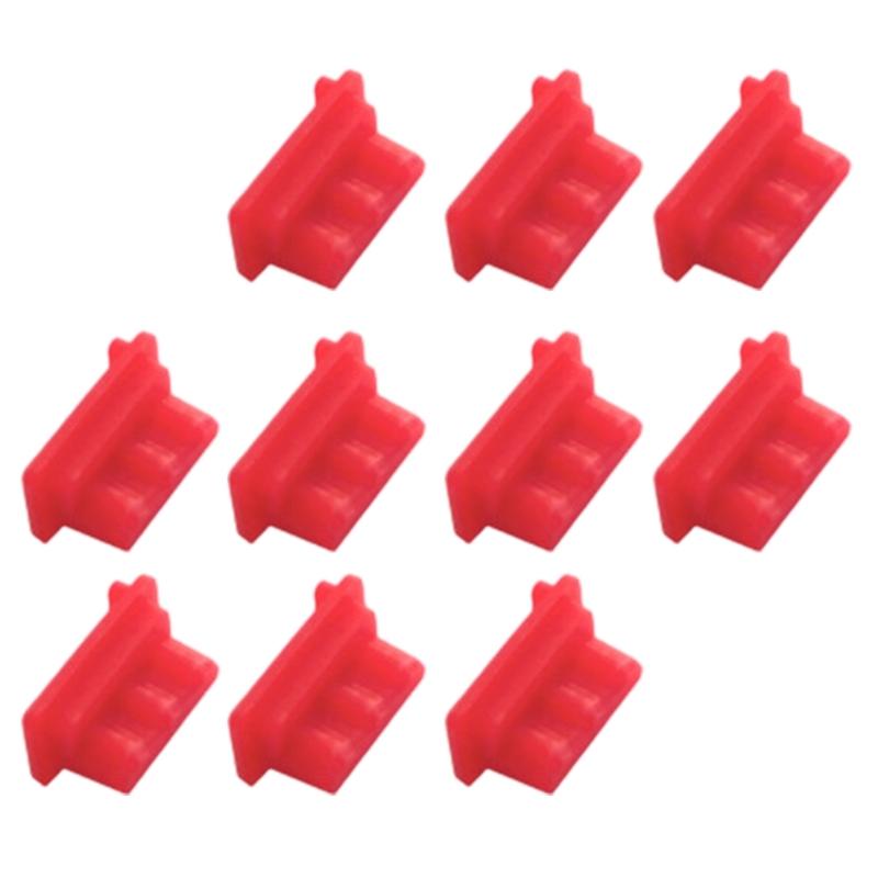 10pcs USB Port Cover Flexible USB Interfaces Dustproof Cap Silicone Protectors for Electronic Devices Dust Plugs