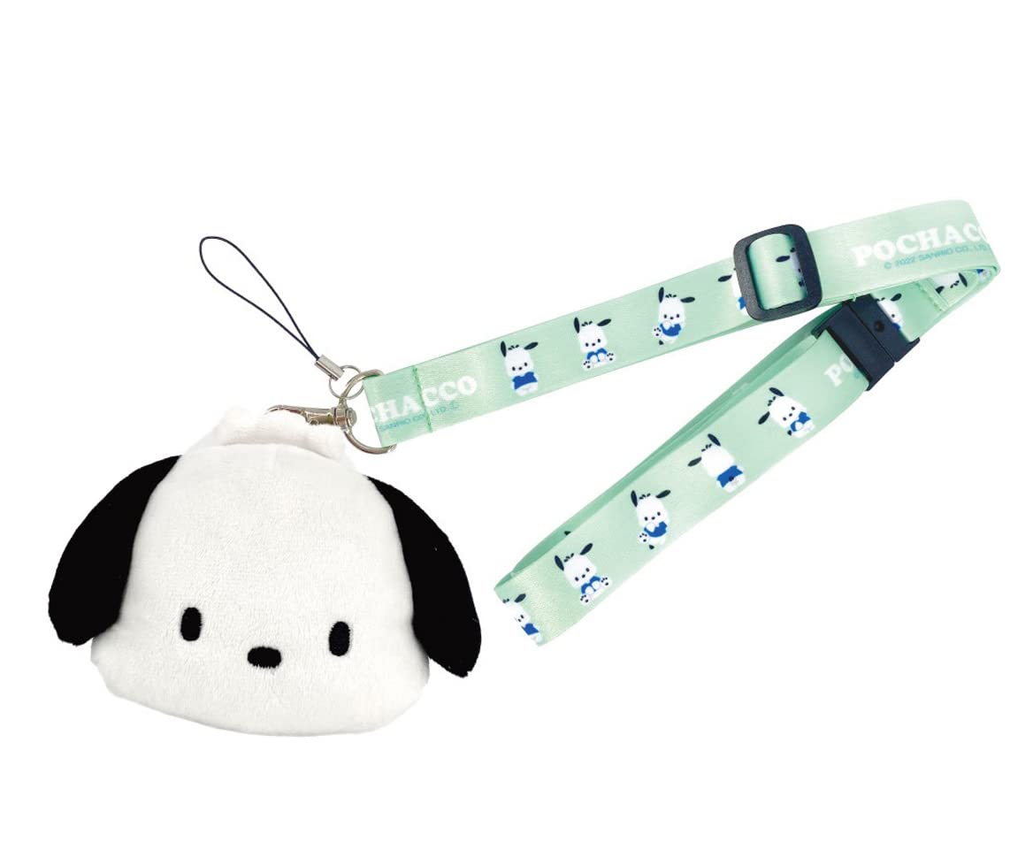 

Мягкая игрушка Sanrio Characters с шейным ремешком, белая, PC 031 WH [Pochacco]