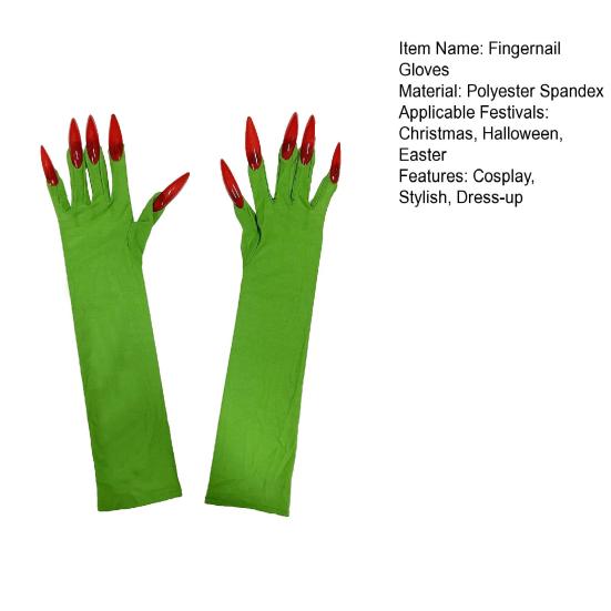 Long Finger Claw Gloves Women Paw Gloves with Long Fingernail
