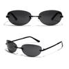 2022 Fashion Shades Rimless Wrap Around Sun Glasses Y2K Sunglasses 2000'S Punk Sunglasses