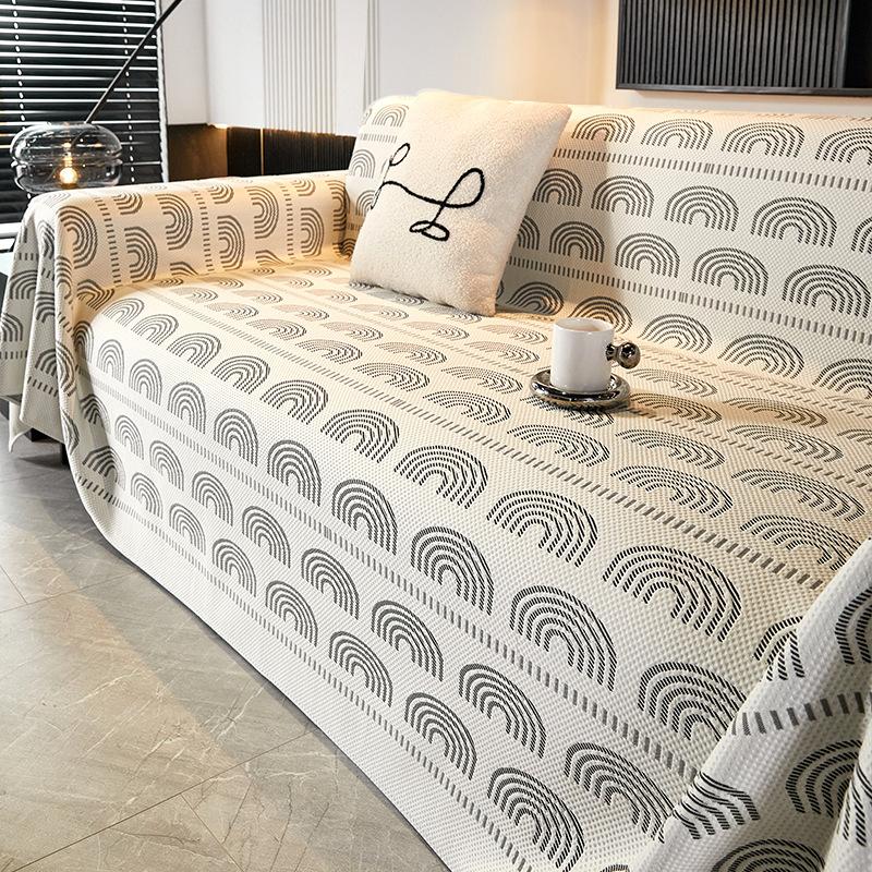 EIFLOY Summer Sofa Towel Blanket for Living Room Anti Scratch Cooling Universal Chair Couch Cover Dustproof One Piece