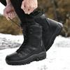 Plush Tactical Combat Boots Winter Snow Boots Hiking Sneakers Warm Work Tactical Shoes High-top Outdoor Tactical Boots