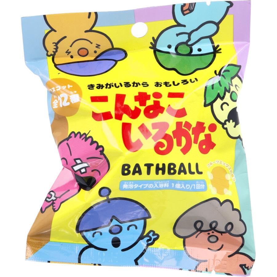 Set of 6 Bath Bombs and Balls Featuring the Popular NHK Character Koi Iru Bath Bonus and Moms Will Love Bonus Toothpaste "Konna Kana" Additives.