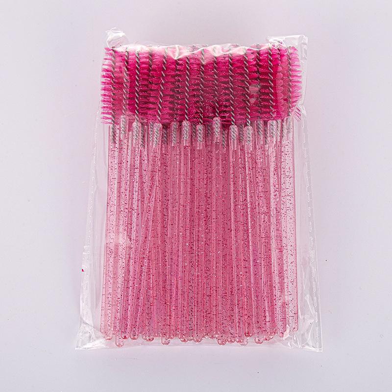 Crystal Rod Eyelash & Eyebrow Spiral Brush - Disposable Beauty Tool for False Lashes & Grooming