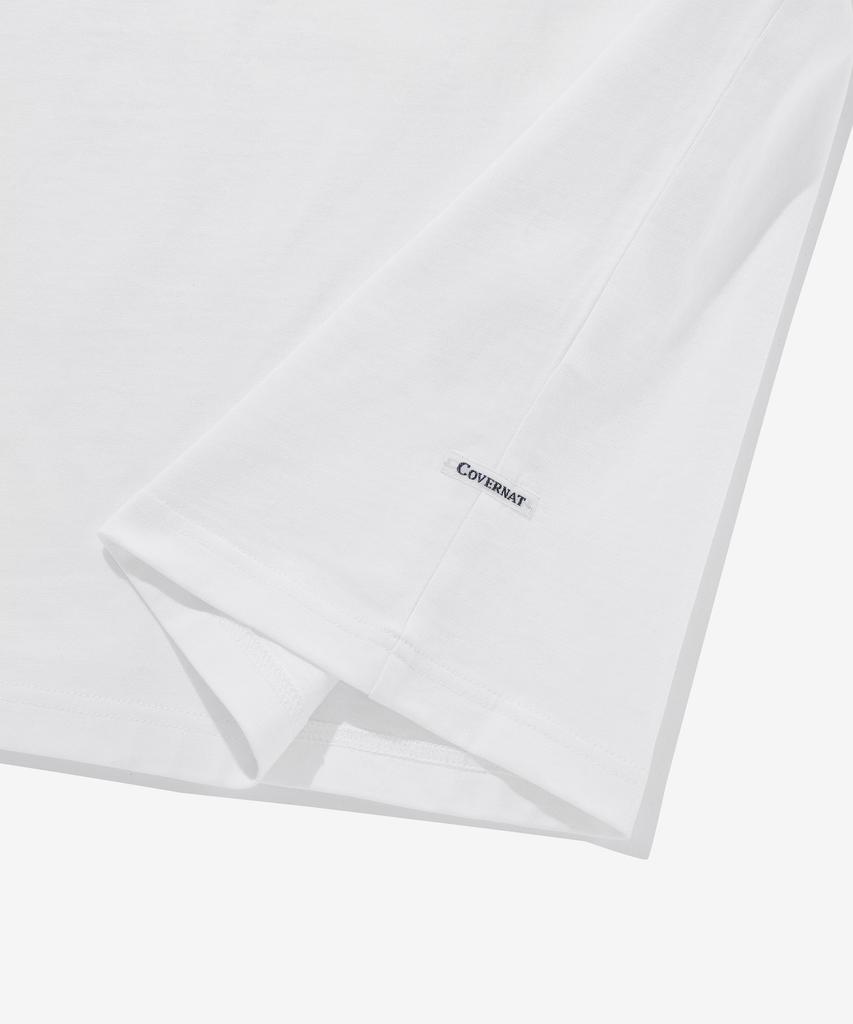 COVERNAT Neon Logo Graphic T-Shirt White