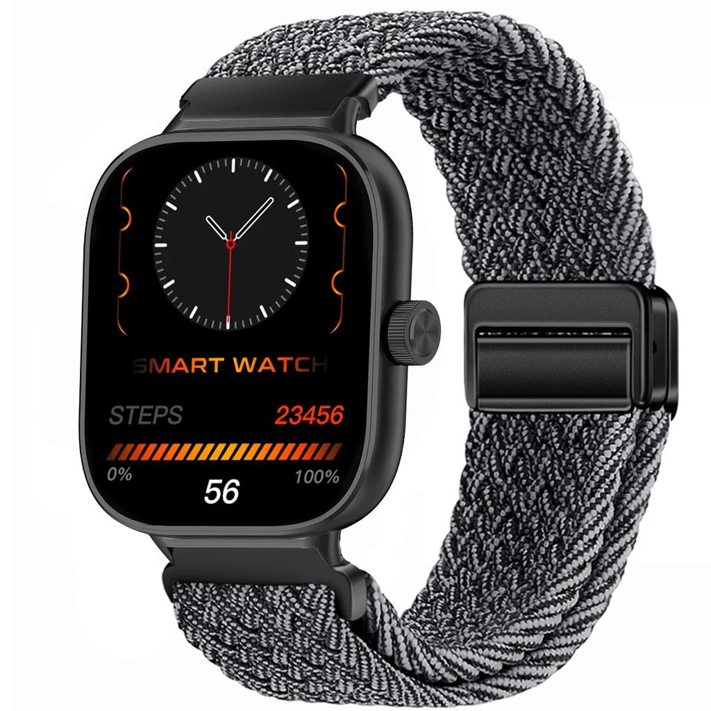 Magnetic Loop for Xiaomi Redmi Watch 4 5 Strap Adjustable Braided Sport Nylon Replacement correa bracelet Miband 8pro 9pro band