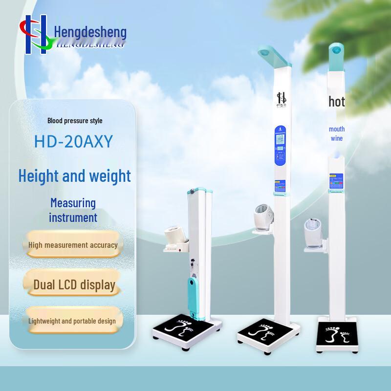 Hengdesheng Smart Height & Weight Scale with Blood Pressure Monitor