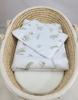 Baby bedding set with filling, 2 pieces, 75x100cm NEWBORN - Geese