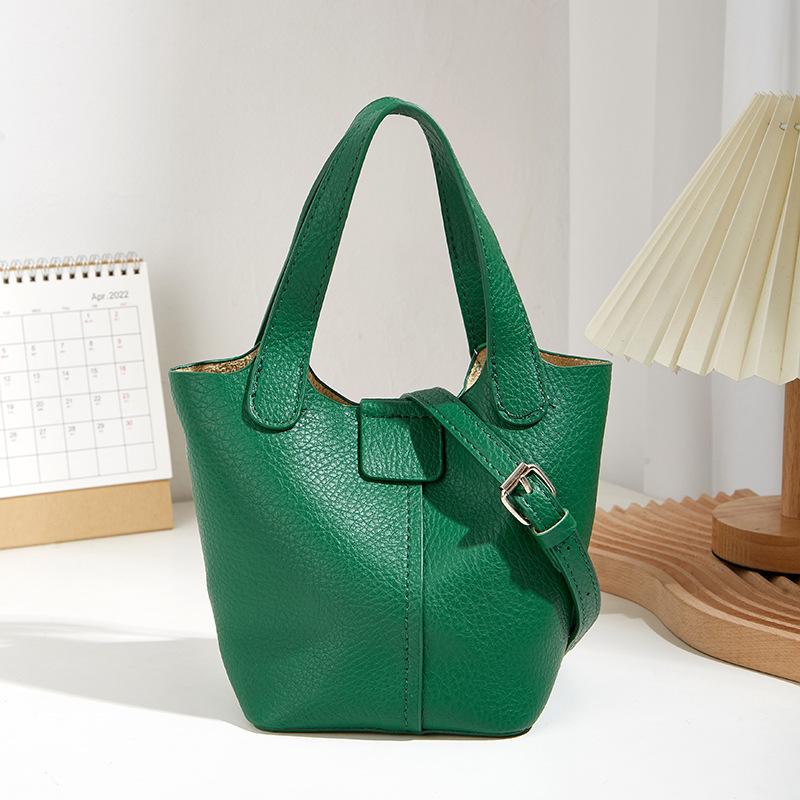 

Весенне-летние новые женские сумки, универсальные однотонные сумки, повседневные женские сумки-корзины для овощей, сумки «мать и дитя», наплечные сумки-мессенджеры. зелёный