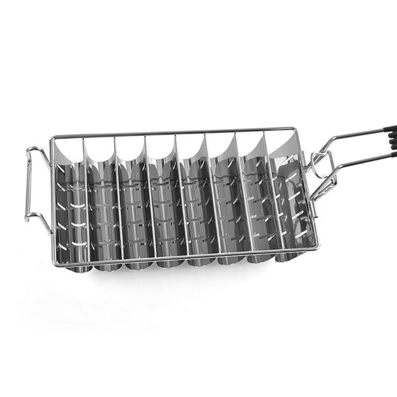 Cestelli Professionali a 8 Scomparti a V per Friggere, Assicurano una Cottura Efficiente e una Pulizia Facile, Supporti per Cestelli da Frittura