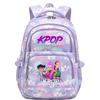 Anime-Druck Stilvoller Unisex-Schulrucksack für Teenager Nylon Wasserdicht 13-Zoll Laptopfach 20-35L Fassungsvermögen