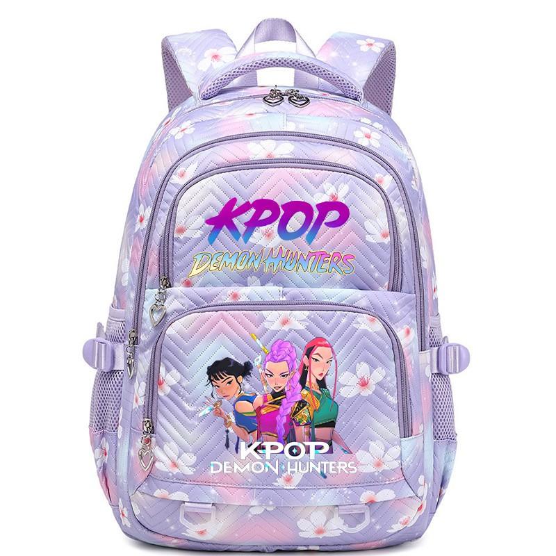 Anime-Druck Stilvoller Unisex-Schulrucksack für Teenager Nylon Wasserdicht 13-Zoll Laptopfach 20-35L Fassungsvermögen