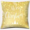 Gold Christmas Decoration Series Pillow Gift Home Office   Bedroom Sofa Car Cushion Cover