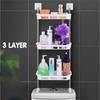 2/3 Layer Vertical Toilet Stand Punch- free Bathroom Storage Rack New Over The Toilet Rack