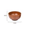 Natural Vintage Wooden Bowl Fruit Salad Bowl Noodle Rice Soup Bowl Craft Decoration Kitchen Utensil Tableware