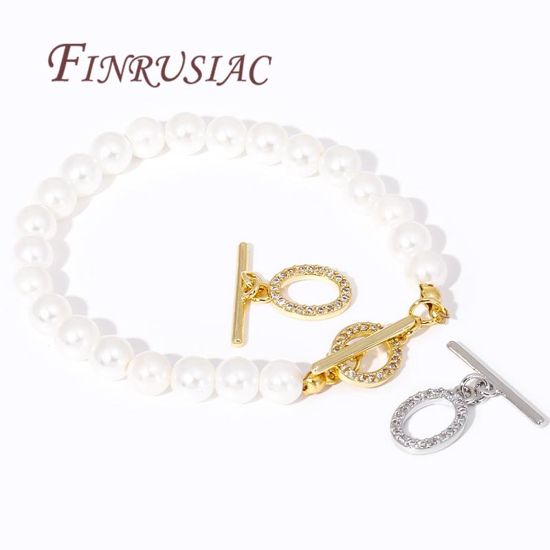 18K Gold Plated Brass OT Clasp Toggle Clasps Connector For DIY Bracelet Necklace Jewelry Making Findings Accessories