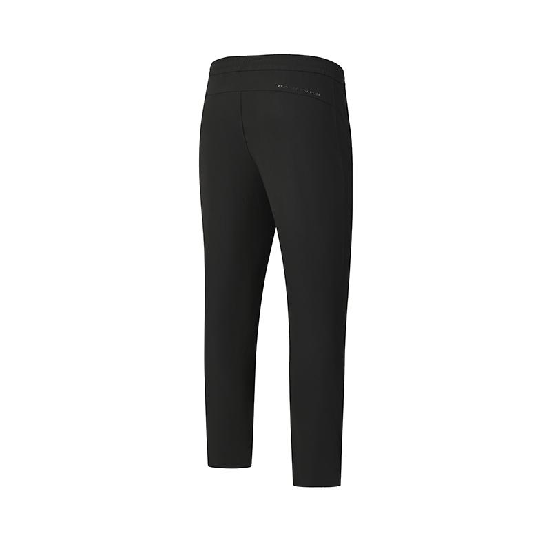 Fila A.P. Classic Simple Versatile Soft Skin-Friendly High Elastic Knitted Sports Pants Men Bottoms Deep-Black A11M611602FBK