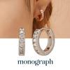 Monograph Scarlet Earrings Mger044S 14K Gold Plated