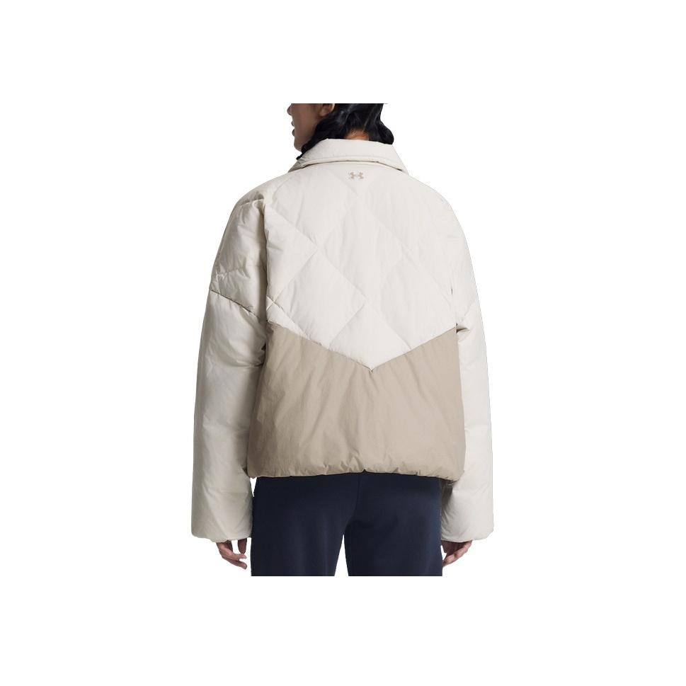 Under Armour Elicit 600 Fill Warm Sports Casual Short Down Jacket Outdoor Stand Collar Loose Fit Women Jacket 6003971-110