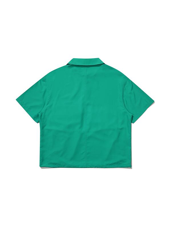 BBC EARTH [Jasper] Pocket Snap Short Sleeve Anorak_Green