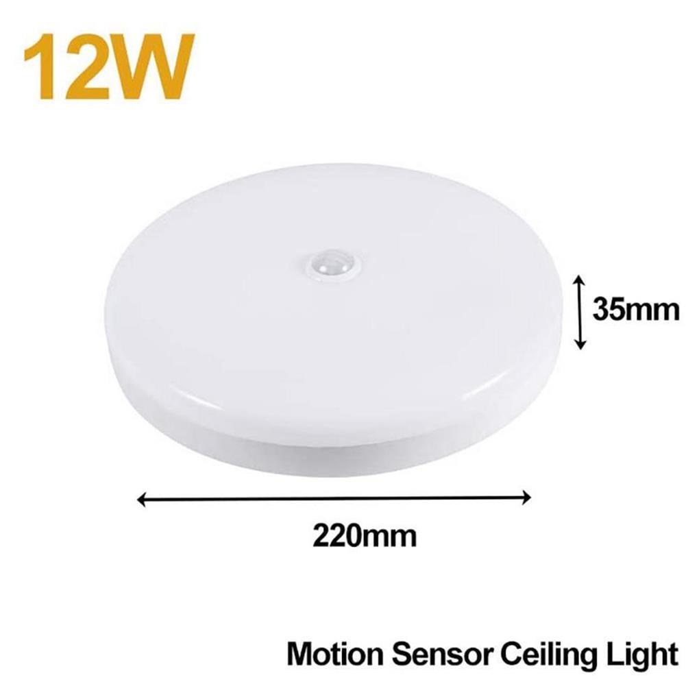 12W Home High Brightness Ceiling Lamp Staise Warehouse Induction Light AC 165-265V Human Sensing Lamps Lighting Accessories