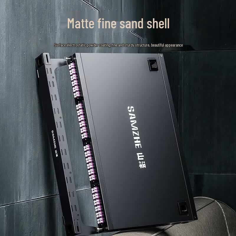 SAMZHE 1U 96-Port LC MPO Fiber Optic Patch Panel