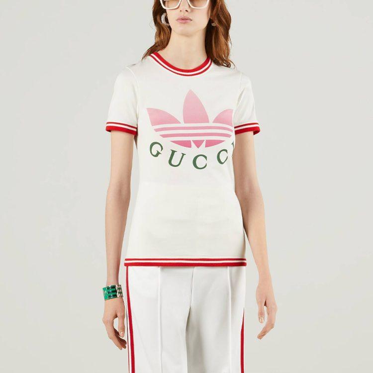 Gucci X Adidas Originals T Shirt Women's White 723405-XJE2D-9095