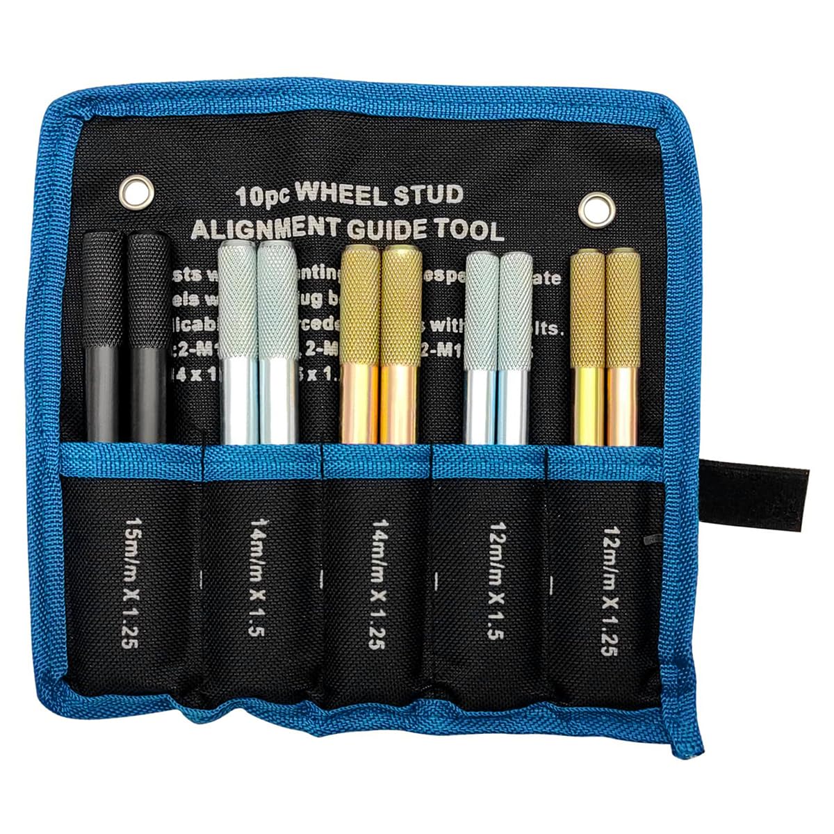 

Yavoluy Wheel Setting Bolts, Tire Replacement Tools, Set of 10, M12xP1.25, M12xP1.5, M14xP1.25, M14xP1.5, M