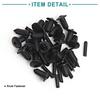 ACROPIX Splash Guard Fastener Clips 5mm Diameter Hole Rivets Universal Vehicle Black 20pcs