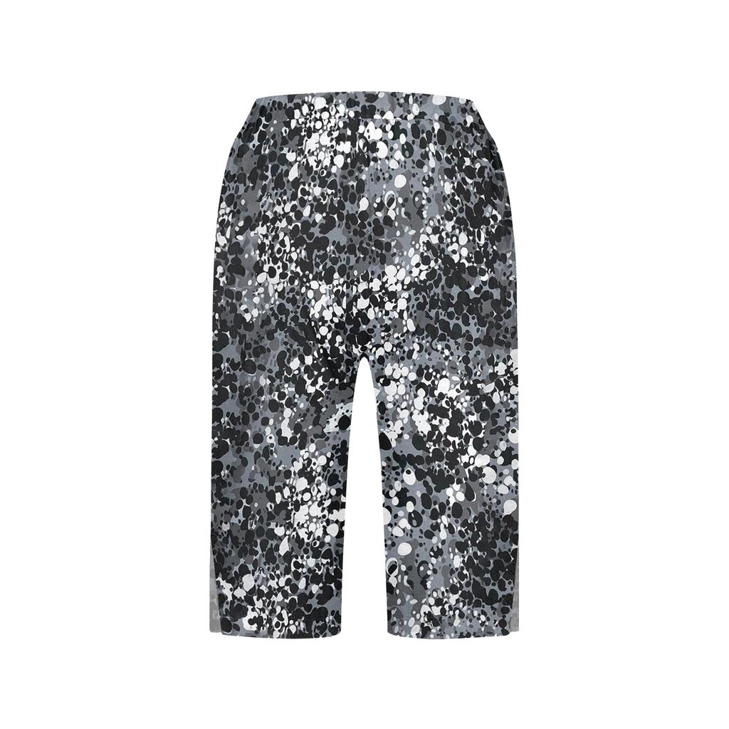 Lockere Kniebundshorts mit Blumenmuster und Seitentaschen für Damen Leichte lässige Sommerkleidung