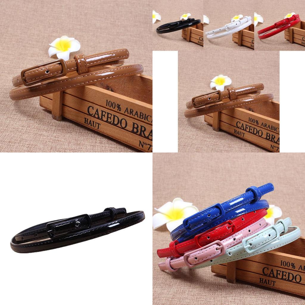 Stylish Women's Candy Color Thin Belt With Elegant Pin Buckle For Fashionable Outfits