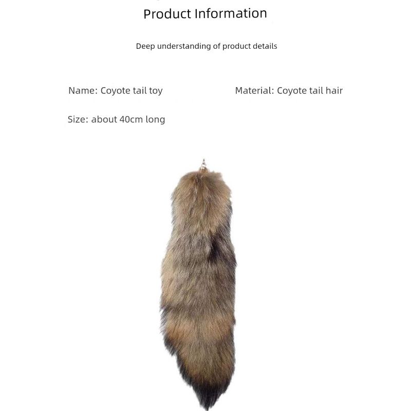 Cat Toy Smell Fengrong Coyote Tail Cat Teaser Cat Smell Toy Self-Hi Relieving Stuffy Handy Gadget Pet Supplies