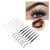 14PCS False Eyelashes Display Stick Washable False Eyelash Extension Holder Supplies White Black