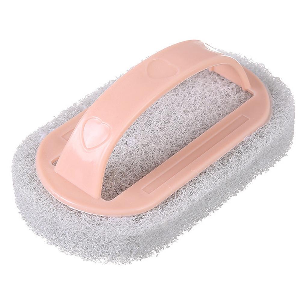 Kitchen Sponge Bathtub Pool Scrub Brush with Handle Convenient Handled Bath Scrubber for Kitchen